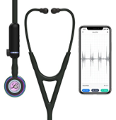 3M™ Littmann® CORE Digital Stethoscope, 27 inch - Black Rainbow