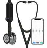 3M™ Littmann® CORE Digital Stethoscope, 27 inch - Black Mirror