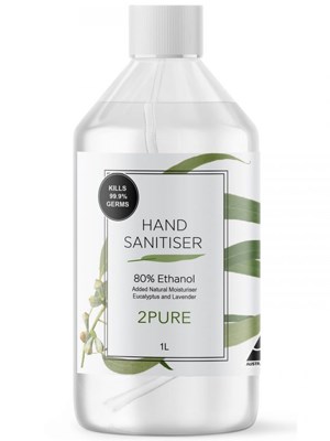 2Pure Essential Liquid Sanitiser 1L