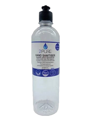 2PURE Hand Sanitiser 70% Alcohol - 600ml