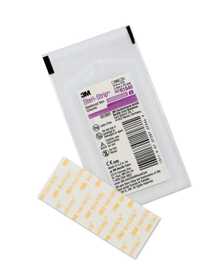 3M™ Steri-Strip™ Adhesive Skin Closures, 3mm x 75mm White- Box/50