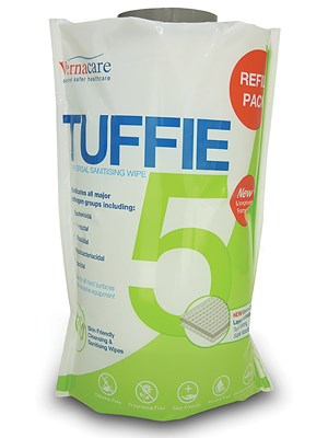 Tuffie 5 Cleaning and Disinfecting Wipes Refill (6 x 150's)
