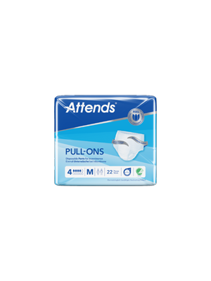 AttendsĀ® Pull-Ons, Absorbency Level 4 Medium (80-110cm)- Pkt/22