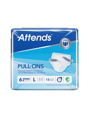  Attends Pull-Ons, Absorbency level 5/6 Large (100-140cm)- Pkt/18