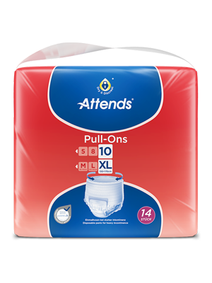 AttendsĀ® Pull-Ons 10 Extra Large 130-170cm - Pkt/14