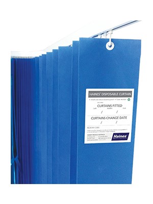 CURTAINS DISP SUMMER BLUE 2.5M X 2M - Box/15