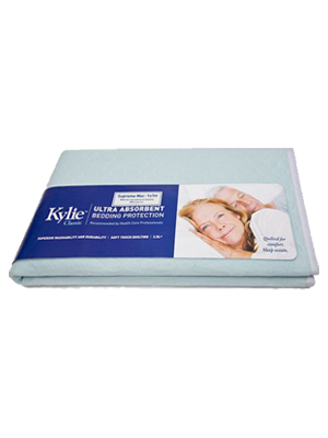 Kylie Bedpad Supreme Mac, Reusable Waterproof, Blue, 1m x 1m - Each