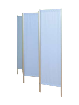 Ropimex® Lightweight Folding 3-Section Screen 165x156cm Blue
