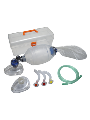 Add-Tech Silicone Adult Manual Resuscitation Kit in Carry Case