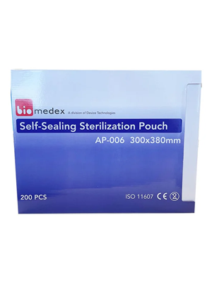 Biomedex Self Sealing Sterilisation Pouch See-Through 300x380mm