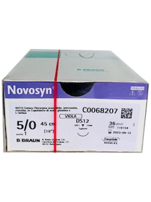 NOVOSYN 5/0 19MM DS 45CM VIOLET 36'S