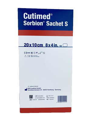 CutimedĀ® SorbionĀ® Sachet S 20 x 10cm - Box/10