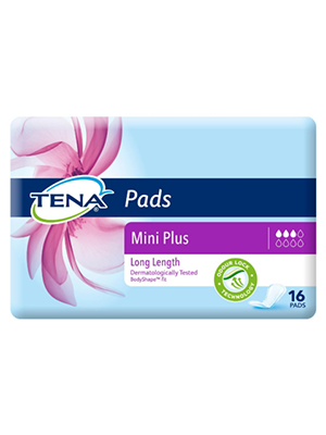 TENA Pads Mini Plus Long - Ctn/16