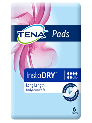 TENA Pads InstaDry™ Long Length - Ctn/6