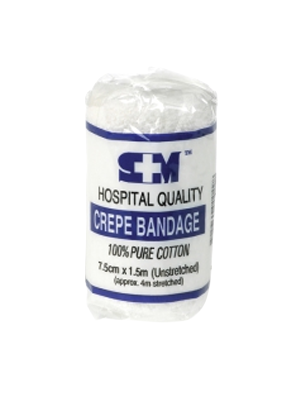Crepe Bandage Hospital Quality S + M Compression Bandage 