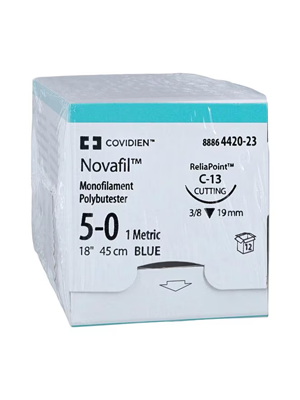 Novafil Suture Monafilament Non Absorbable 5/0 C-13 45cm