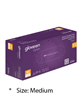 Cyton Purple Nitrile Exam Long Cuff Gloves M