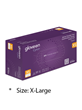 Cyton Purple Nitrile Exam Long Cuff Gloves XL