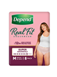 Depend Real Fit Underwear Super Medium - Ctn/4