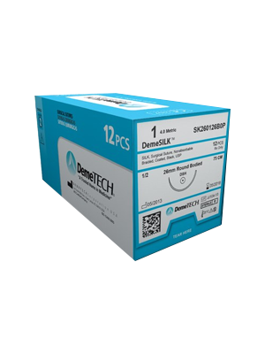 DemeSILK Suture Non-Absorbable 4/0 75cm RC 24mm