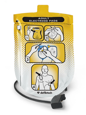 Adult Defibrillation (Electrode) Pads Package - Pkt/2