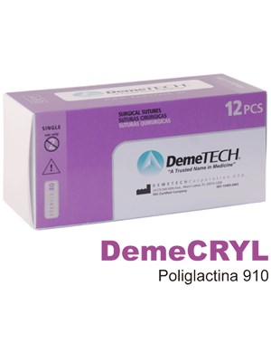DemeCRYL 3/0 19mm 3/8 RC 70cm - Box/12