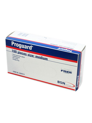 ProguardĀ® Examination Gloves Vinyl Multi-Purpose, Medium - Box/100