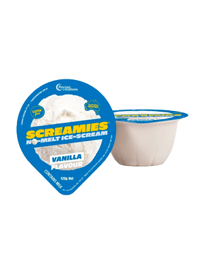 Vanilla SCREAMIES™ No Melt Ice Cream 120g - Ctn/36