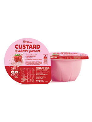 Flavour Creations Strawberry Flavoured Custard 115g - Ctn/12