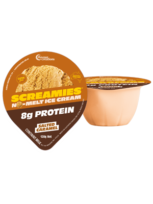 SCREAMIES Protein Salted Caramel 120g Level 900 - Ctn/12