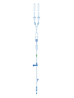 Transfusion Dual VL SP22 Administration Set Volumat Agilia -/Each