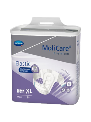 Molicare® Premium Elastic 8 Drops Incontinence Pads X-Large Ctn/56