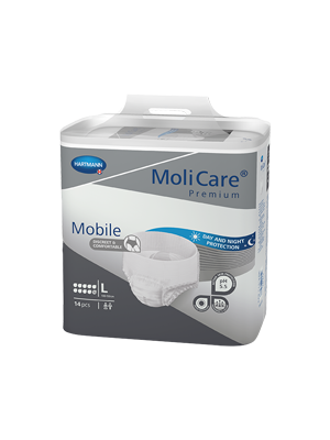 MoliCare® Premium Mobile Pull-Up Pad 10 Drops, Large – Ctn/4