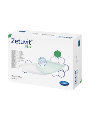 Zetuvit Plus Super-Absorbent Dressing, 15 x 20cm – Box/10