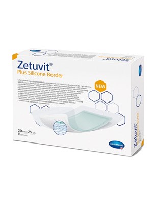 Zetuvit Plus Silicone Border Dressing 20x25cm - Box/10