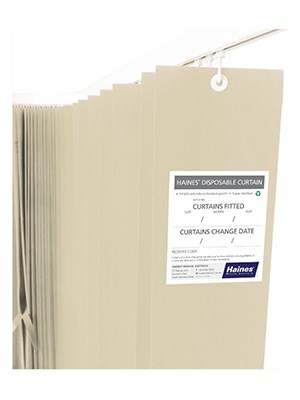 Disposable Hospital Curtains (Cream) - 2.5 x2m - Box/15  