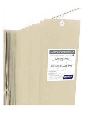 Disposable Hospital Curtains (Cream) - 2.5 x2m - Box/15