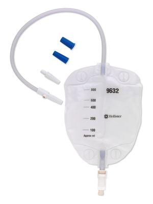 Hollister® Sterile Leg Bag 800mL 50cm Inlet - Box/10