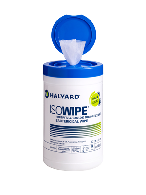 ISOWIPE® Bactericidal Wipe Cannister 70% Isopropyl Alcohol-Tub/75