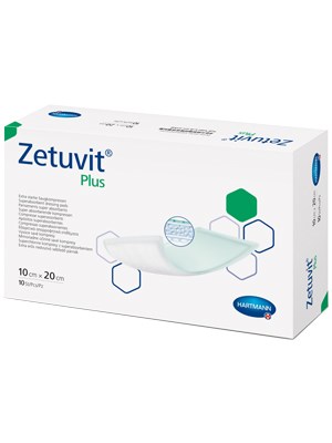 Zetuvit Plus Super-Absorbent Dressing, 10 x 20cm – Box/10