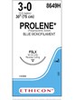 PROLENE* Polypropylene Sutures Blue 75cm 3-0 FSLX 36mm - Box/36
