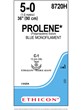 PROLENE* Polypropylene Sutures Hemoseal Blue 90cm 5-0 C-1 Box/36
