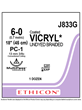 Coated VICRYL* Sutures Undyed 45cm 6-0 PC-1 13mm - Box/12