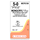 MONOCRYL® Plus Antibacterial Absorbable Sutures Undyed 5-0 70cm RB-117mm - Box/36