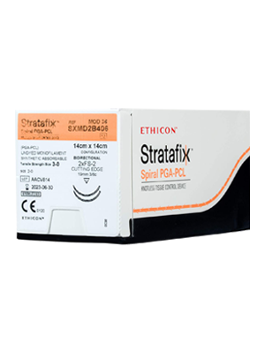 STRATAFIX™ Spiral PGA-PCL Suture Undyed 3-0 36X36cm FS-2 - Box/12