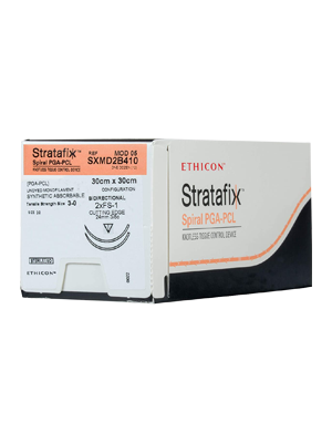 STRATAFIX™ Spiral PGA-PCL Suture Undyed 3-0 30x30cm FS-1 - Box/12