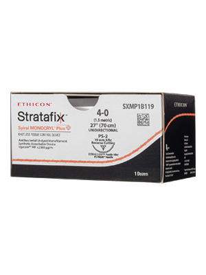 STRATAFIX™ Spiral Monocryl® Plus Suture, Undyed 4-0 70cm - Box/12