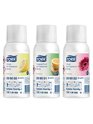 TorkĀ® Mixed Pack Air Freshener Spray, Fragrance Oils - Ctn/12