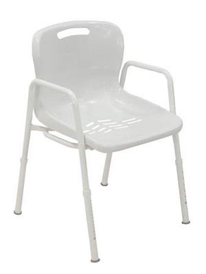 Shower Chair Height Adjustable Clip on Seat with Arms