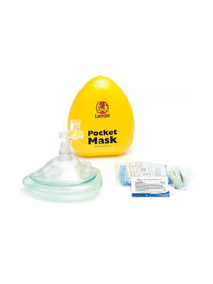 Pocket Mask with O2 Inlet in Hard Case